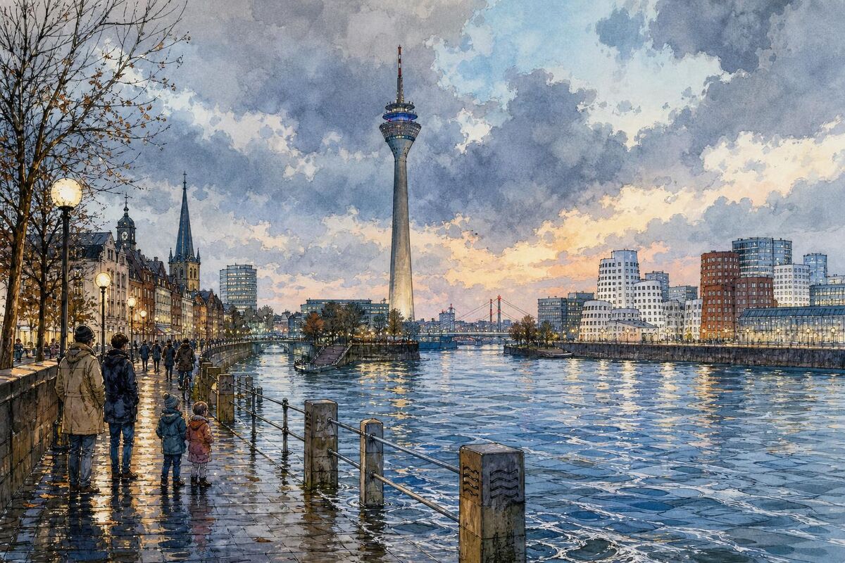 Überblick: Hochwasserlage, Pegel und Schutzmaßnahmen in Düsseldorf