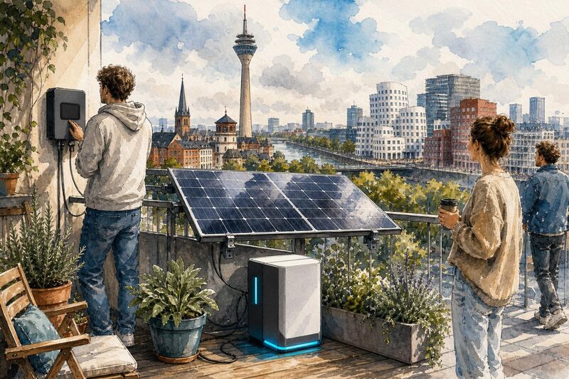 Balkonkraftwerk mit Speicher – Nachhaltige Energie für deinen Balkon