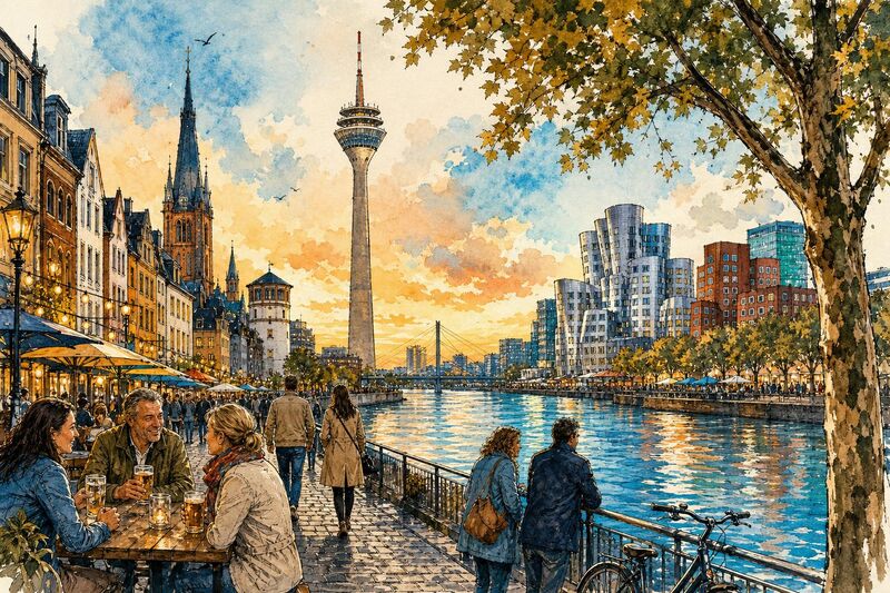 Das Besondere an Düsseldorf – Rheinromantik, Kunst und Lebensart