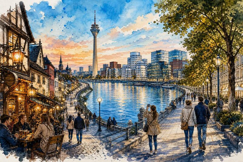 Düsseldorf Sehenswürdigkeiten – Altstadt, Rhein und Museums-Highlights