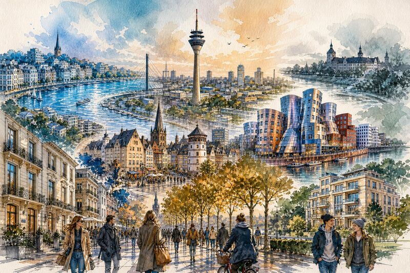 Millionäre in Düsseldorf: Top-Viertel und exklusive Adressen