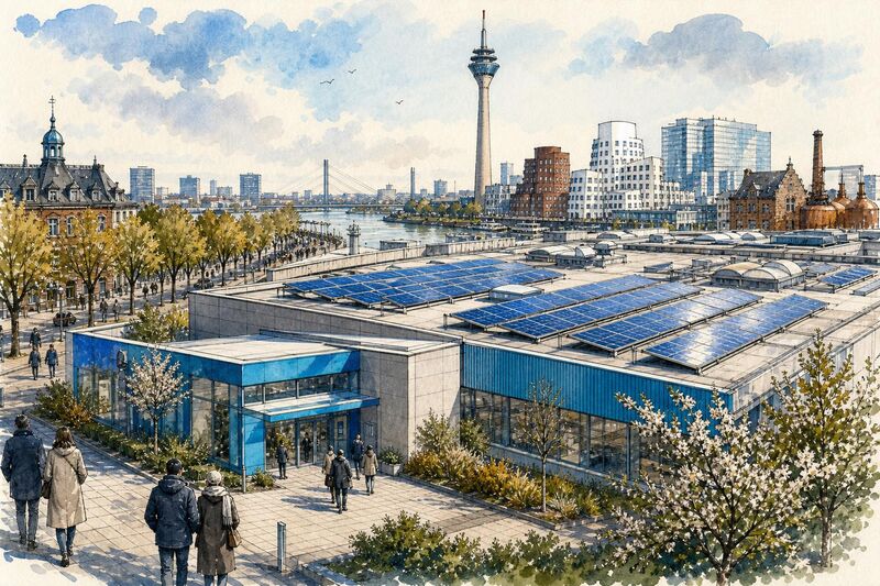 Nachhaltige Photovoltaiklösungen für Gewerbeimmobilien am Factory Campus Düsseldorf