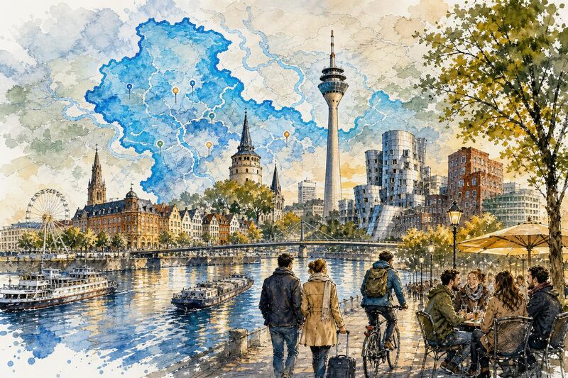 Regierungsbezirk Düsseldorf – Größe, Städte & Fakten