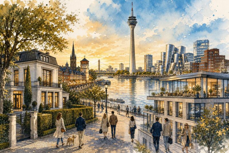 Teuerste Immobilien Düsseldorf – Villa 12,8 Mio., Penthouse 4,5 Mio.