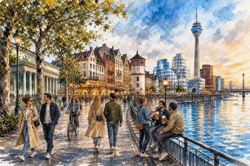 Warum Düsseldorf so beliebt ist: Mode, Kultur und Lebensart