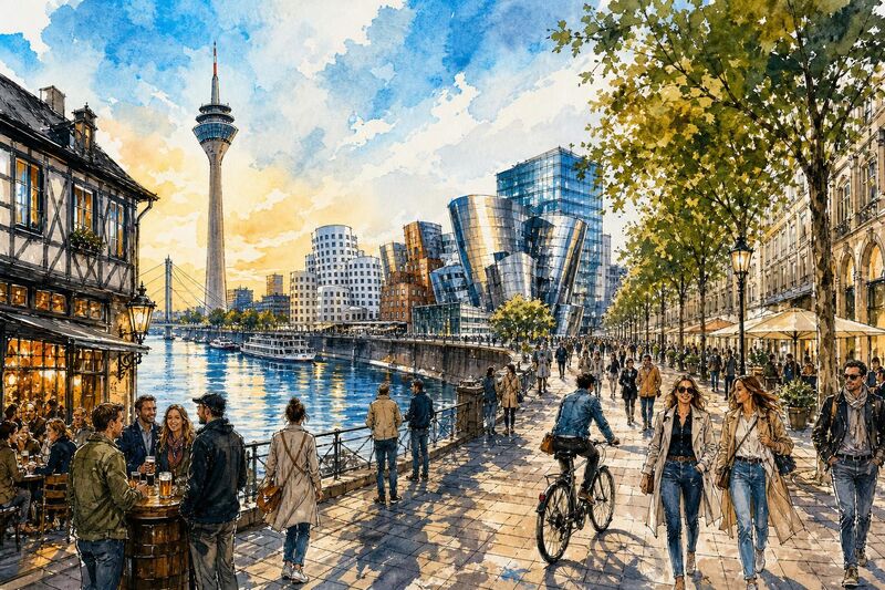 Warum ist Düsseldorf berühmt – Kunst, Mode und Rhein