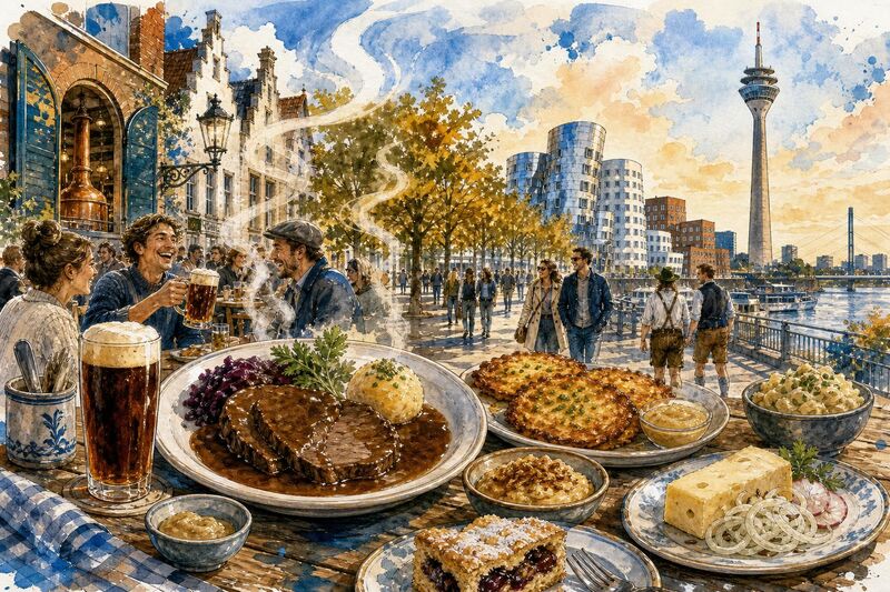Düsseldorf genießen: Gerichte, die Sie probieren sollten