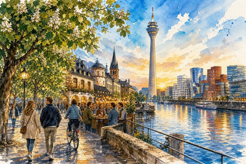 Wie ist ein Besuch in Düsseldorf — Tipps zu Kultur, Essen & Unterhaltung